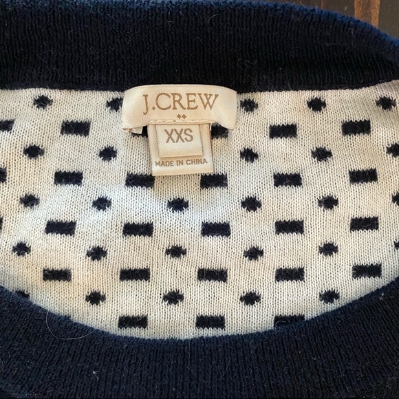 J.CREW Charley Sweater Double Knot Dash Dot - Picture 2 of 6